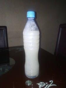 Picture of frozen rice water